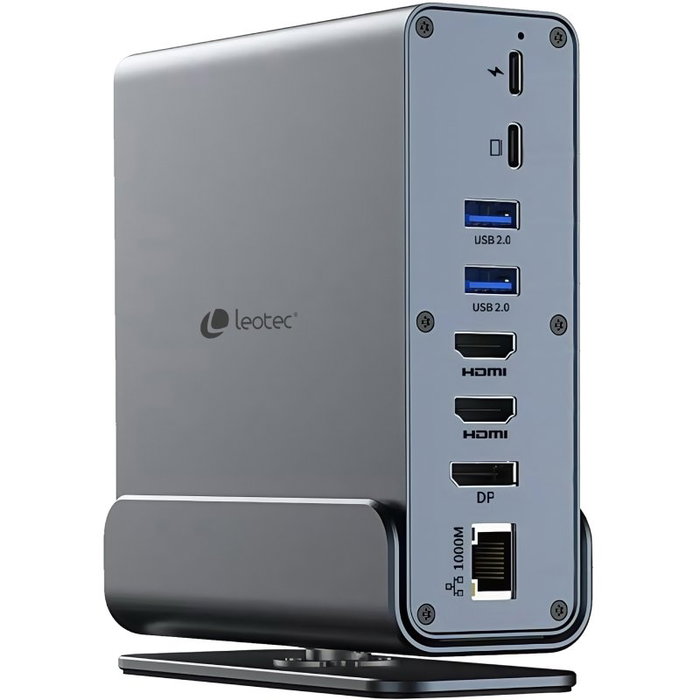 Leotec Docking Station 15 en 1 LEDS06 Gris Leotec Docking Station 15 en 1 LEDS06 Gris